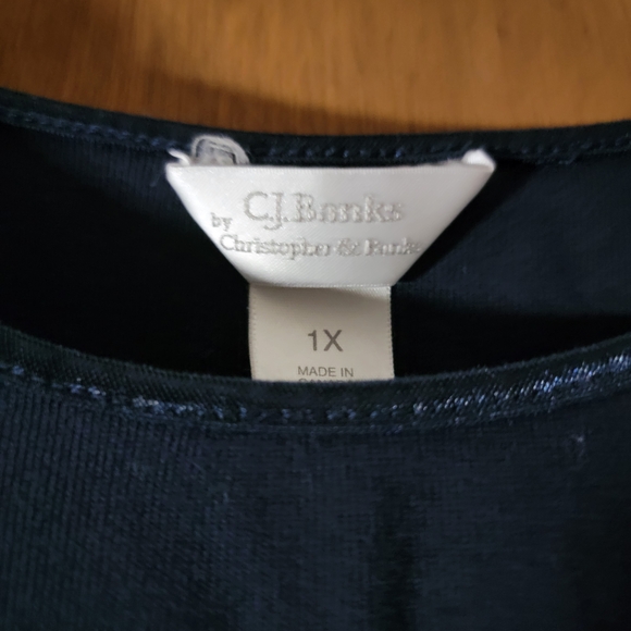 CJ Banks Set Of 2 Navy & Purple Tank Tops 100% Cotton Womens Plus Size 1X - Picture 6 of 6